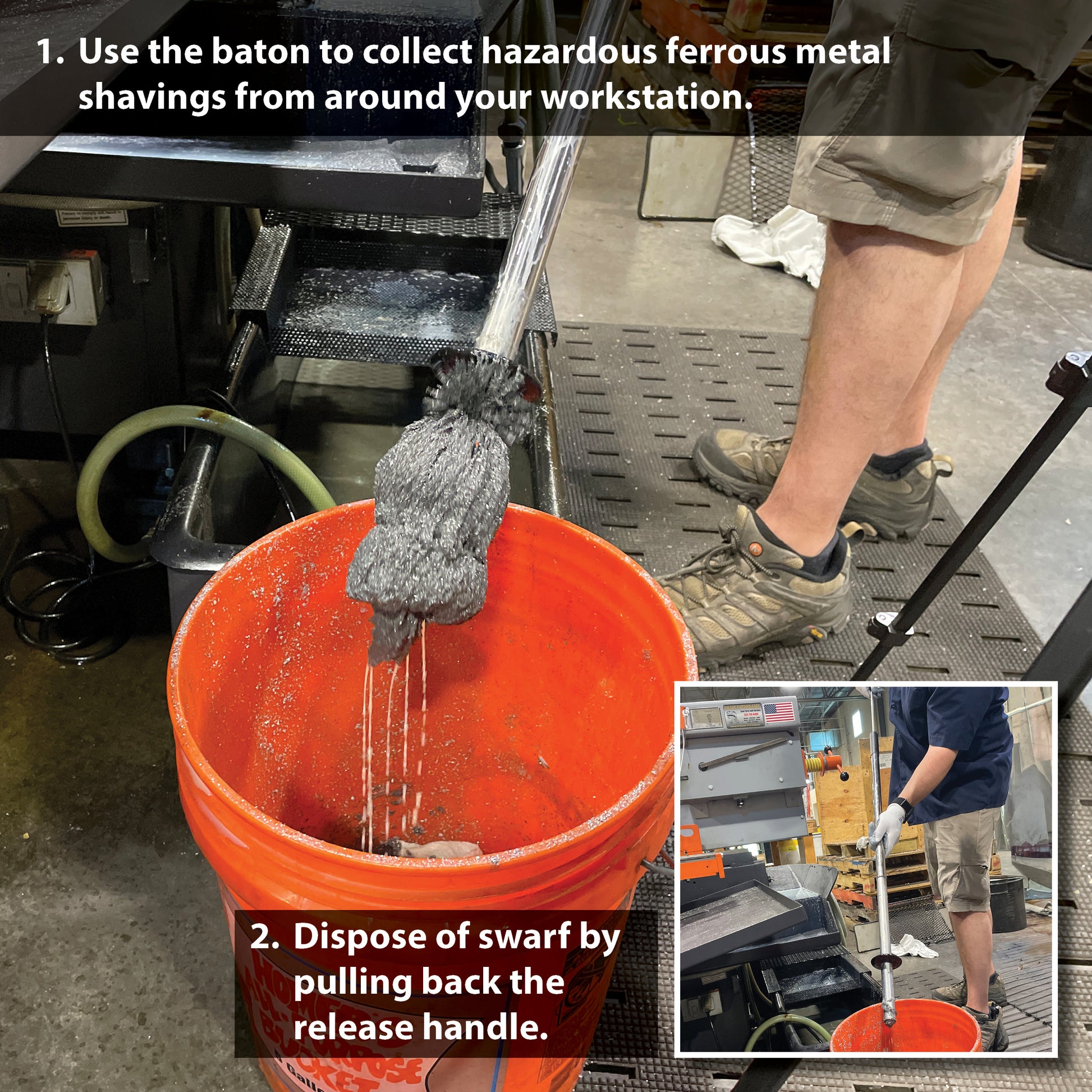 Load image into Gallery viewer, RHS04 Extra-long Magnetic Retrieving Baton with Release - Specifications