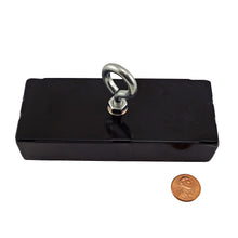 Load image into Gallery viewer, RM-150FBX/L Fisherman&#39;s Heavy-Duty Retrieving Magnet - Compared to Penny for Size Reference