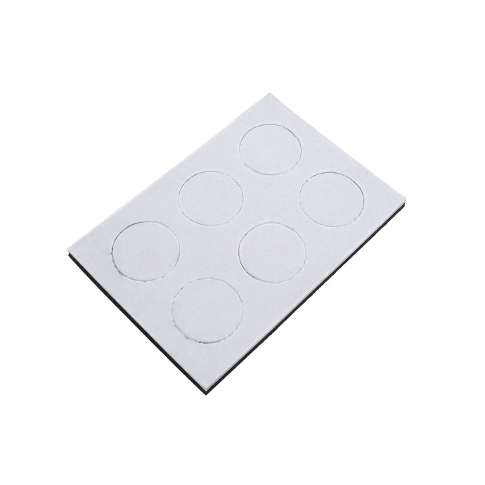 07164 Flexible Magnetic Discs with Adhesive (18pk) - 45 Degree Angle View