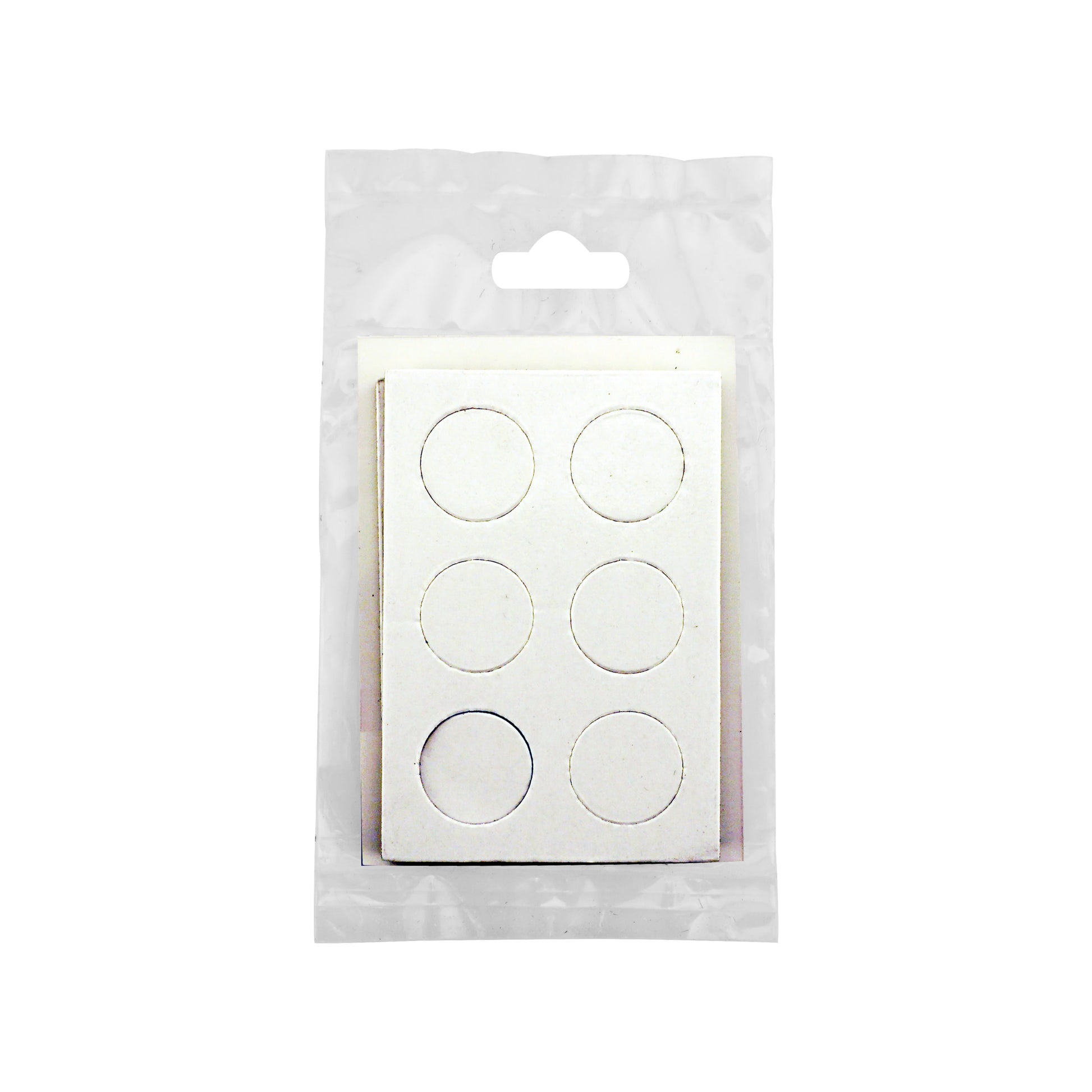 Load image into Gallery viewer, 07164 Flexible Magnetic Discs with Adhesive (18pk) - Back of Packaging