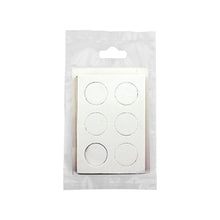 Load image into Gallery viewer, 07164 Flexible Magnetic Discs with Adhesive (18pk) - Back of Packaging