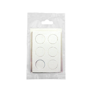 07164 Flexible Magnetic Discs with Adhesive (18pk) - Back of Packaging