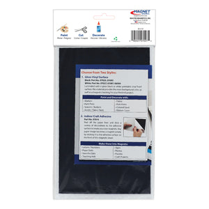 07027 Flexible Magnetic Sheet - Back of Packaging