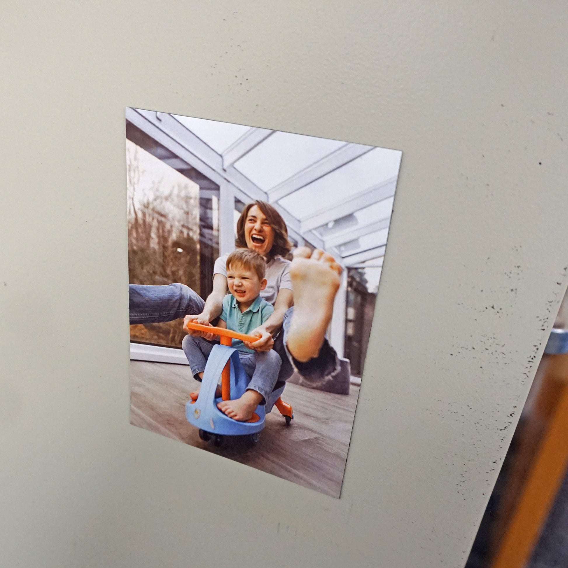 Load image into Gallery viewer, ZG203.5X5A-F Flexible Magnetic Sheet with Adhesive - In Use