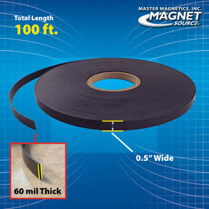 ZGN10PBX Flexible Magnetic Strip - Bottom View
