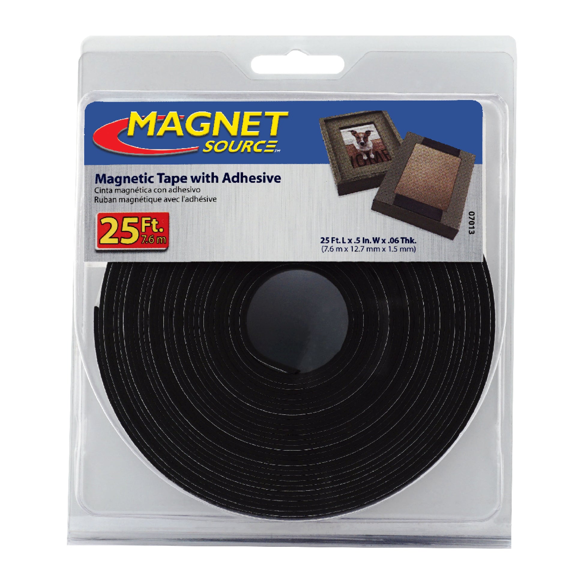 Load image into Gallery viewer, 07013 Flexible Magnetic Strip with Adhesive - Top View