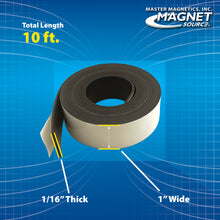 Load image into Gallery viewer, 07019 Flexible Magnetic Strip with Adhesive - 45 Degree Angle View