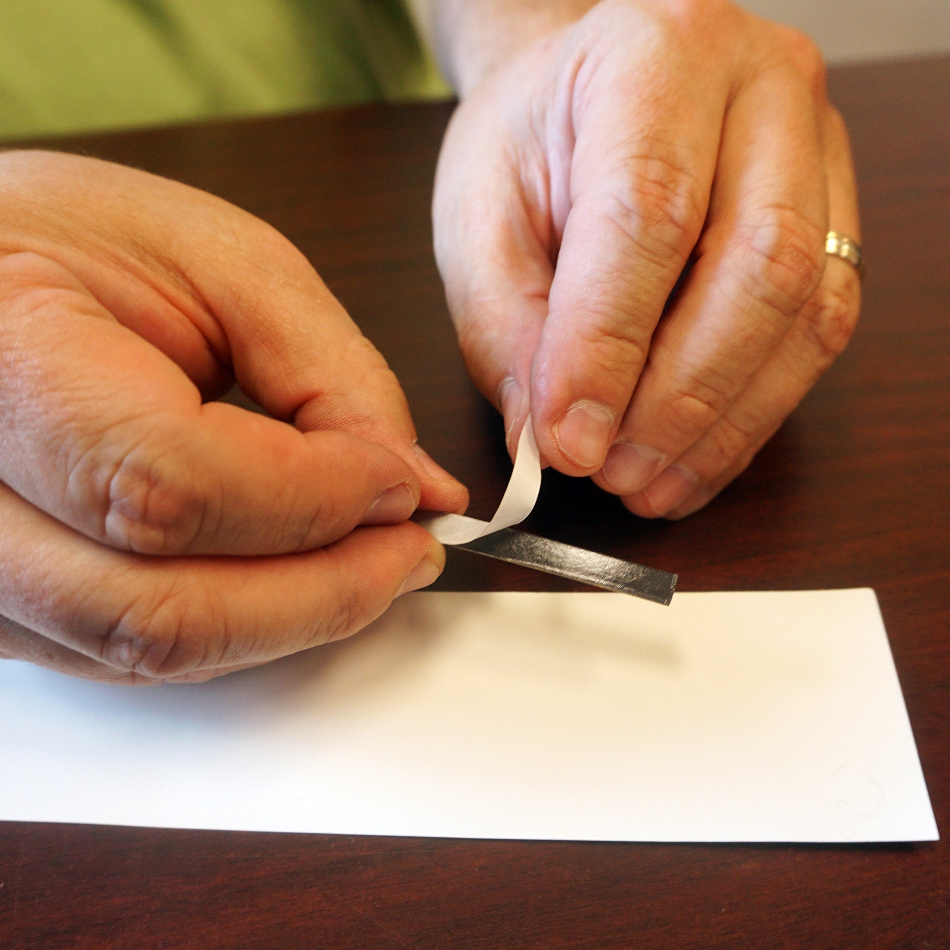 Load image into Gallery viewer, ZG05A-A-F Flexible Magnetic Strip with Adhesive - In Use