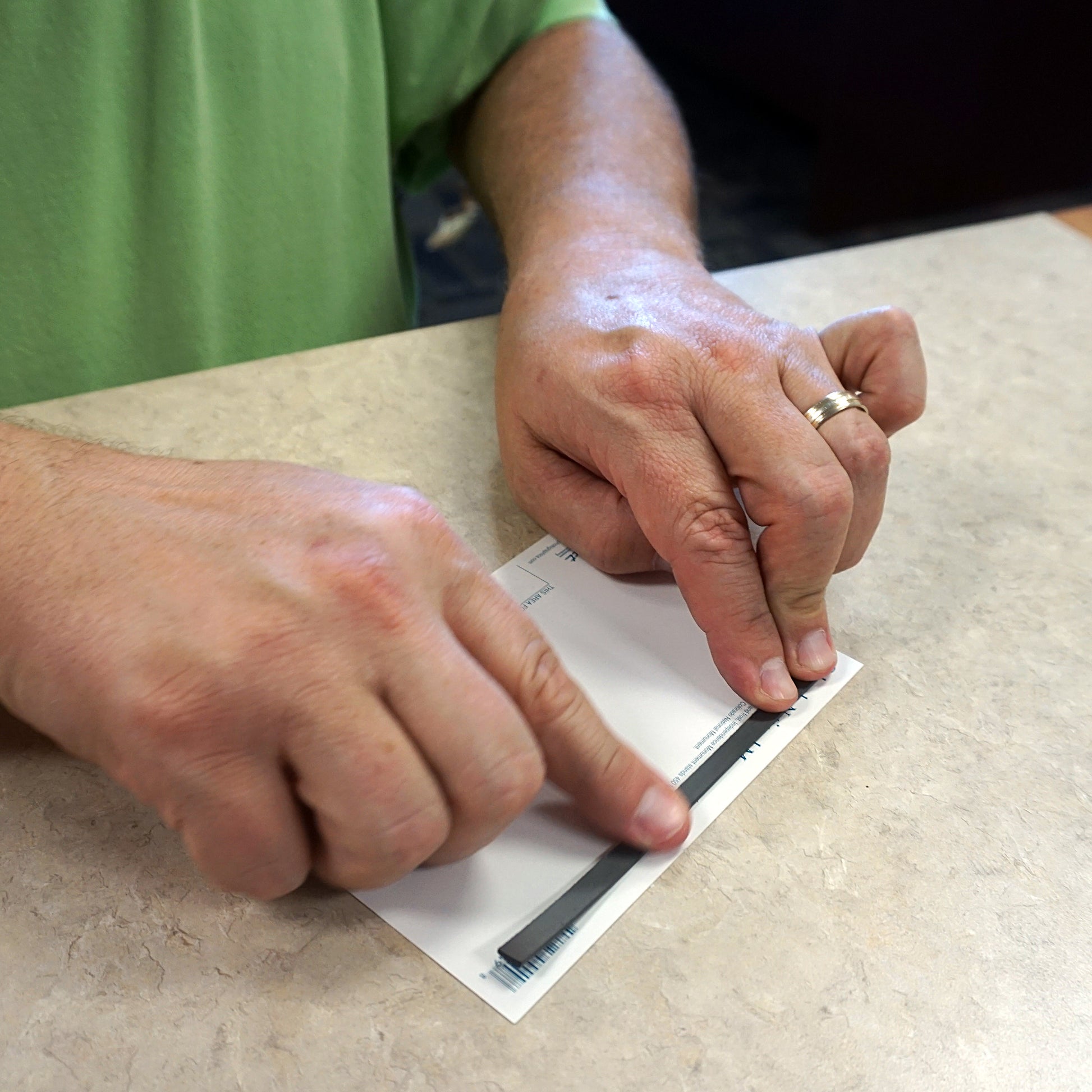 Load image into Gallery viewer, ZG05A-A-F Flexible Magnetic Strip with Adhesive - In Use