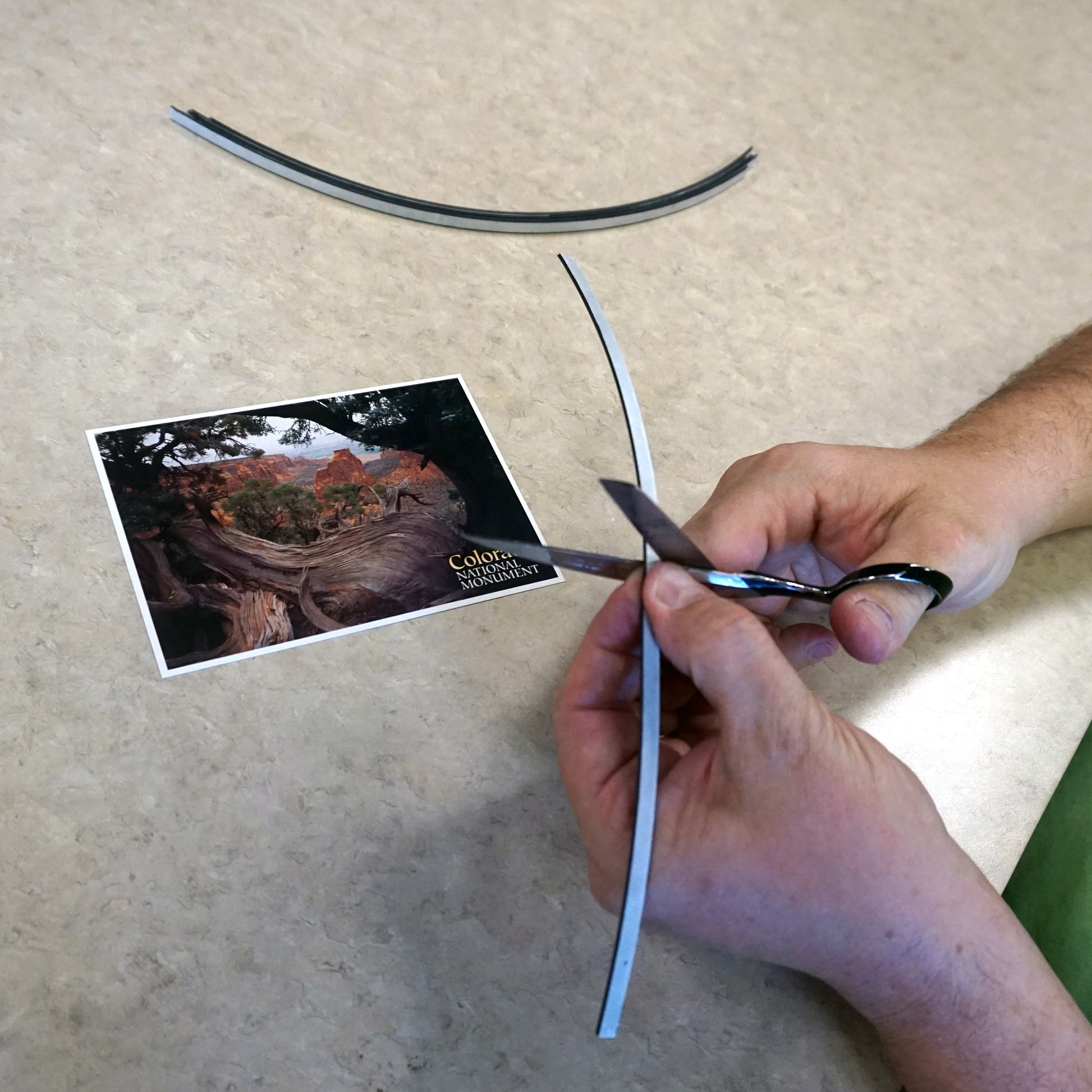Load image into Gallery viewer, ZG05AC-F Flexible Magnetic Strip with Adhesive - In Use