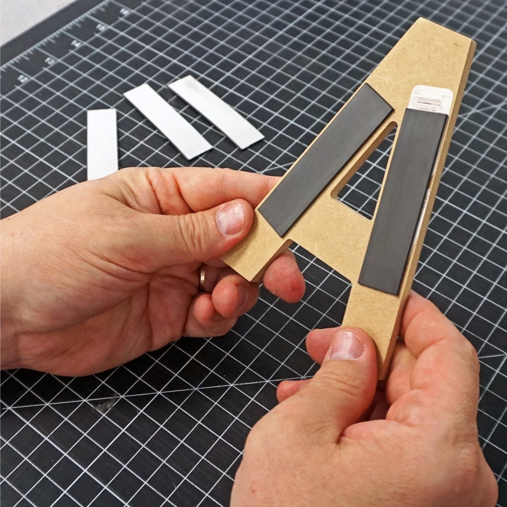 Load image into Gallery viewer, ZG30A-A-F Flexible Magnetic Strip with Adhesive - In Use