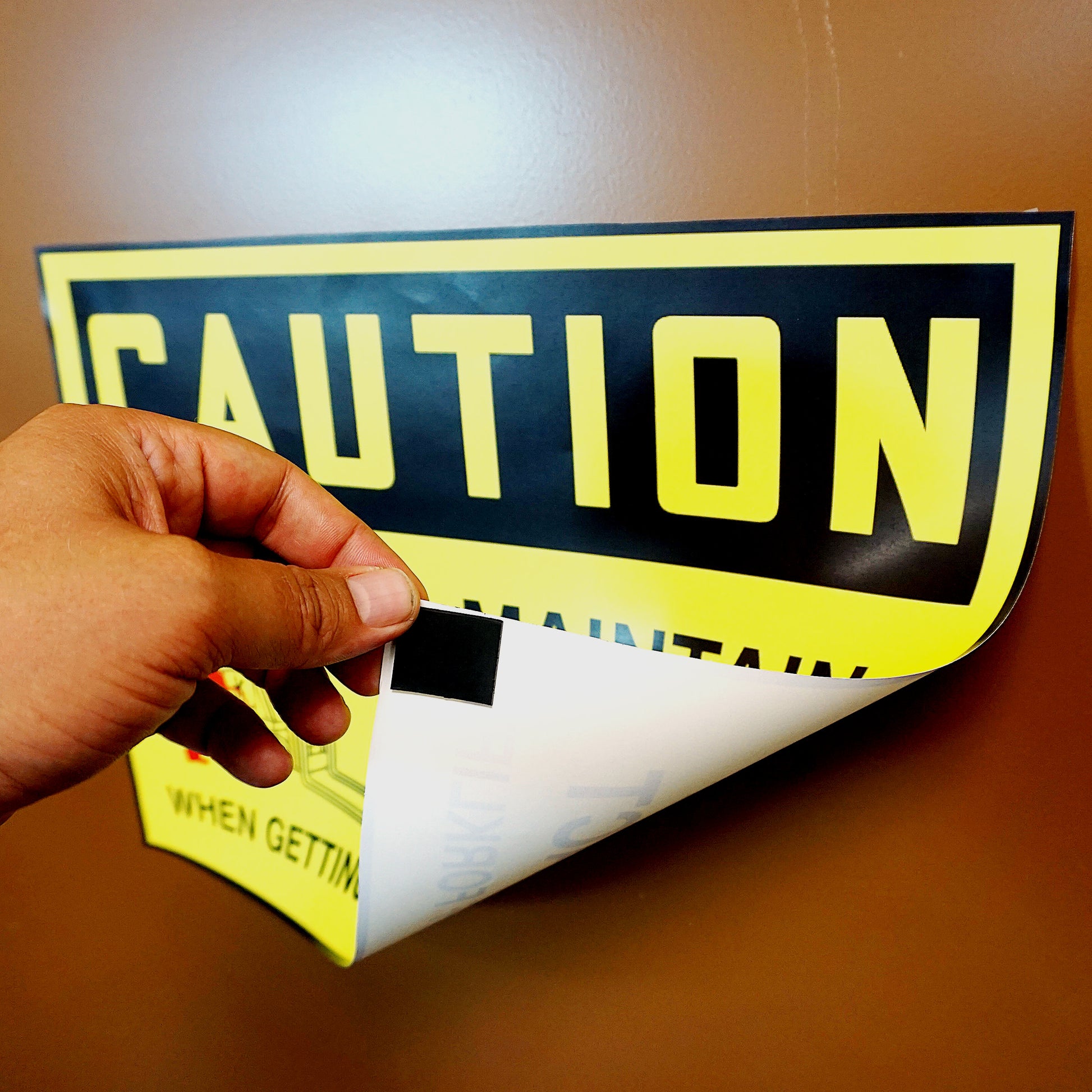 Load image into Gallery viewer, ZG30A-A-F Flexible Magnetic Strip with Adhesive - In Use