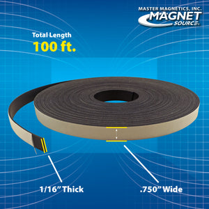 ZG30A-A-F Flexible Magnetic Strip with Adhesive - Specifications