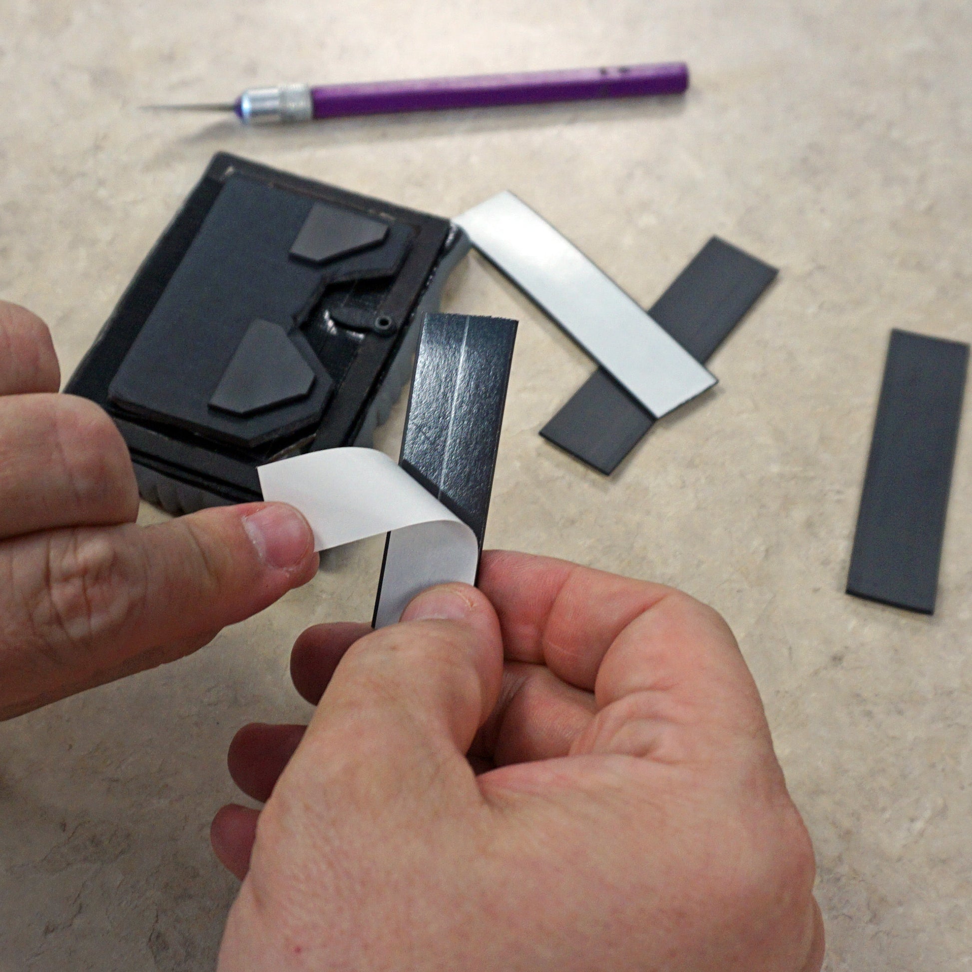 Load image into Gallery viewer, ZG30A-A-F Flexible Magnetic Strip with Adhesive - In Use