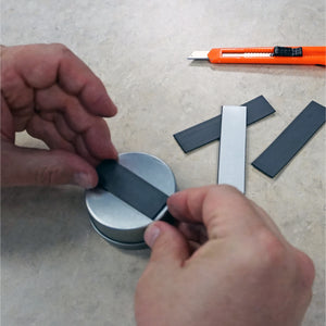 ZG30A-A-F Flexible Magnetic Strip with Adhesive - In Use