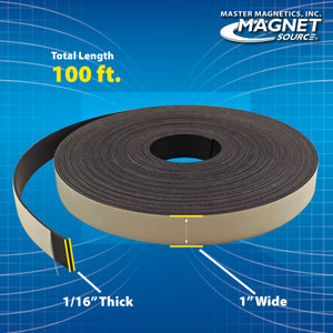 ZGN40APAABX Flexible Magnetic Strip with Adhesive - Top View
