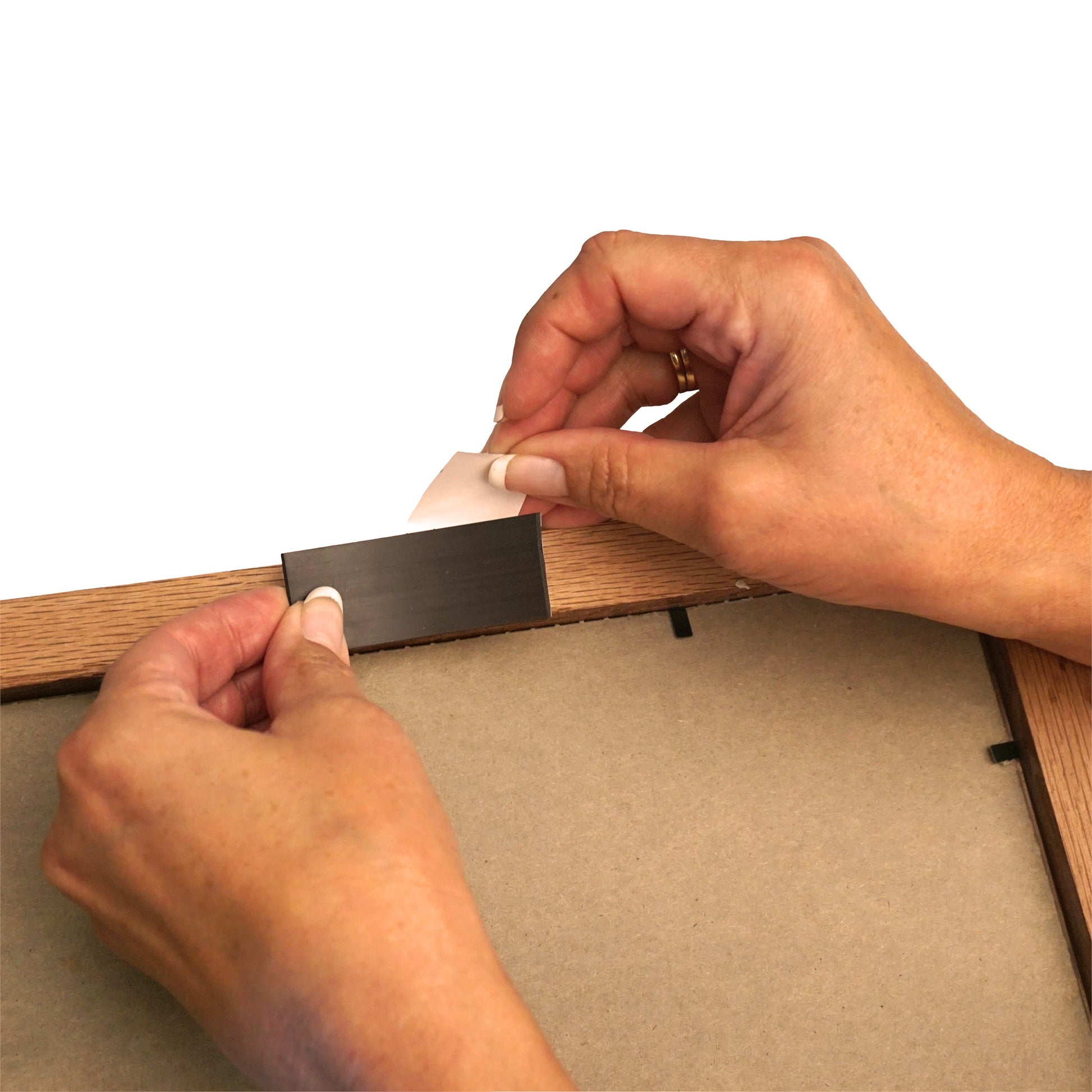 Load image into Gallery viewer, ZGN40HPAA Flexible Magnetic Strip with Adhesive - Back View