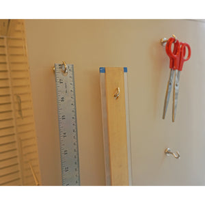 07631 Grade 42 Neodymium Magnetic Hooks (2pk) - In Use