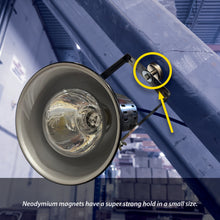 Load image into Gallery viewer, NACF189 Grade 42 Neodymium Round Base Magnet with Female Thread - In Use