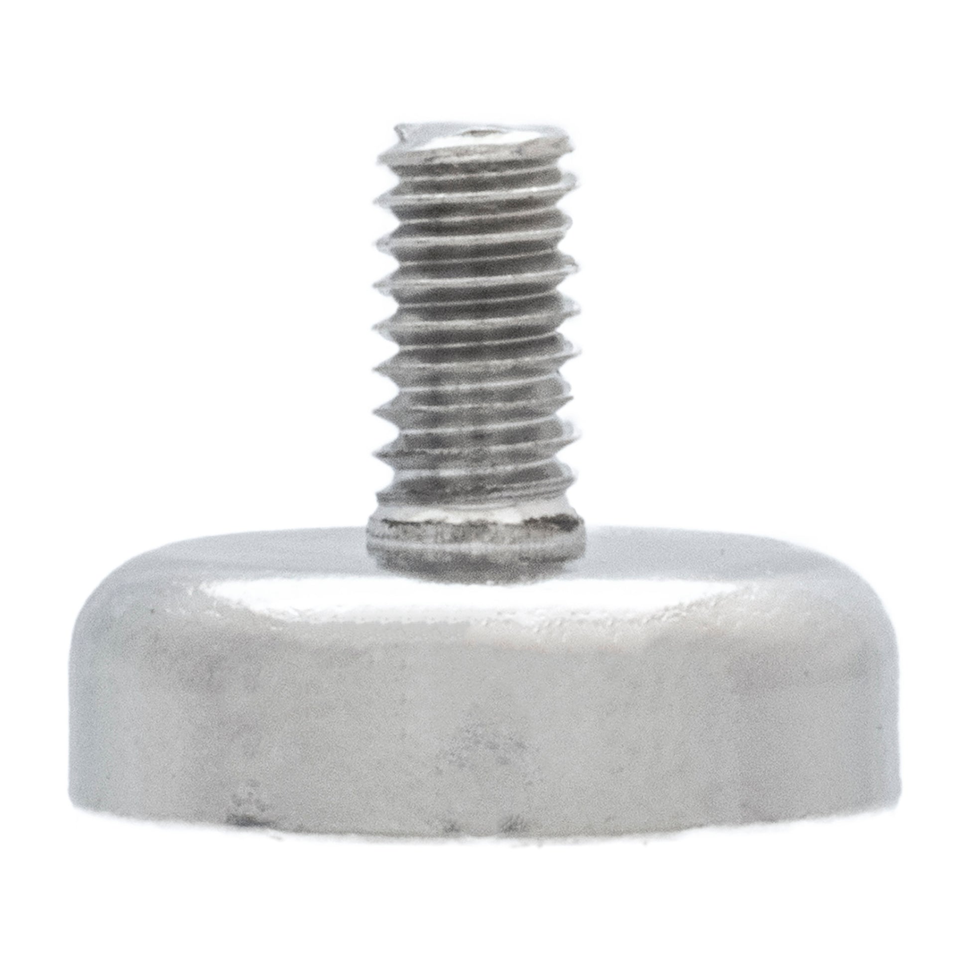 Load image into Gallery viewer, NACM063 Grade 42 Neodymium Round Base Magnet with Male Thread - Front View