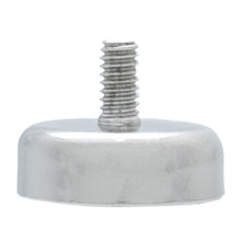 Load image into Gallery viewer, NACM078 Grade 42 Neodymium Round Base Magnet with Male Thread - Front View