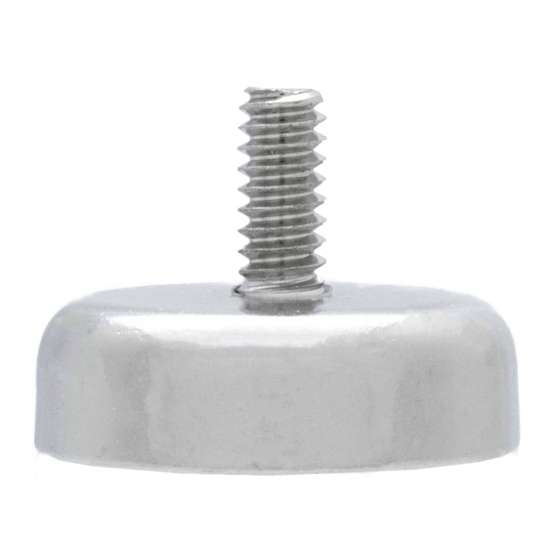 Load image into Gallery viewer, NACM098 Grade 42 Neodymium Round Base Magnet with Male Thread - Side View