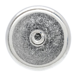 NACM098 Grade 42 Neodymium Round Base Magnet with Male Thread - Top View
