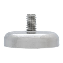 Load image into Gallery viewer, NACM126 Grade 42 Neodymium Round Base Magnet with Male Thread - Side View