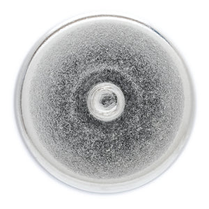 NACM141 Grade 42 Neodymium Round Base Magnet with Male Thread - Top View