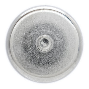 NACM165 Grade 42 Neodymium Round Base Magnet with Male Thread - Top View