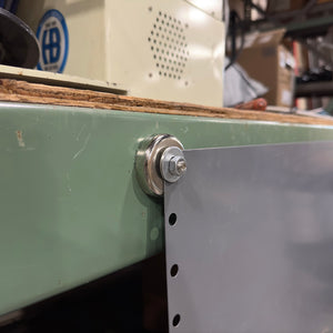 NACM189 Grade 42 Neodymium Round Base Magnet with Male Thread - In Use