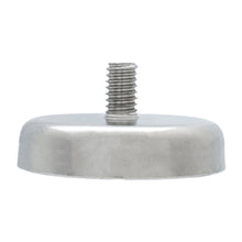 Load image into Gallery viewer, NACM189 Grade 42 Neodymium Round Base Magnet with Male Thread - Side View