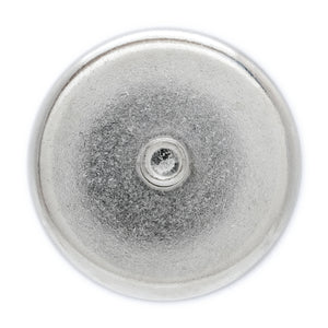 NACM189 Grade 42 Neodymium Round Base Magnet with Male Thread - Top View