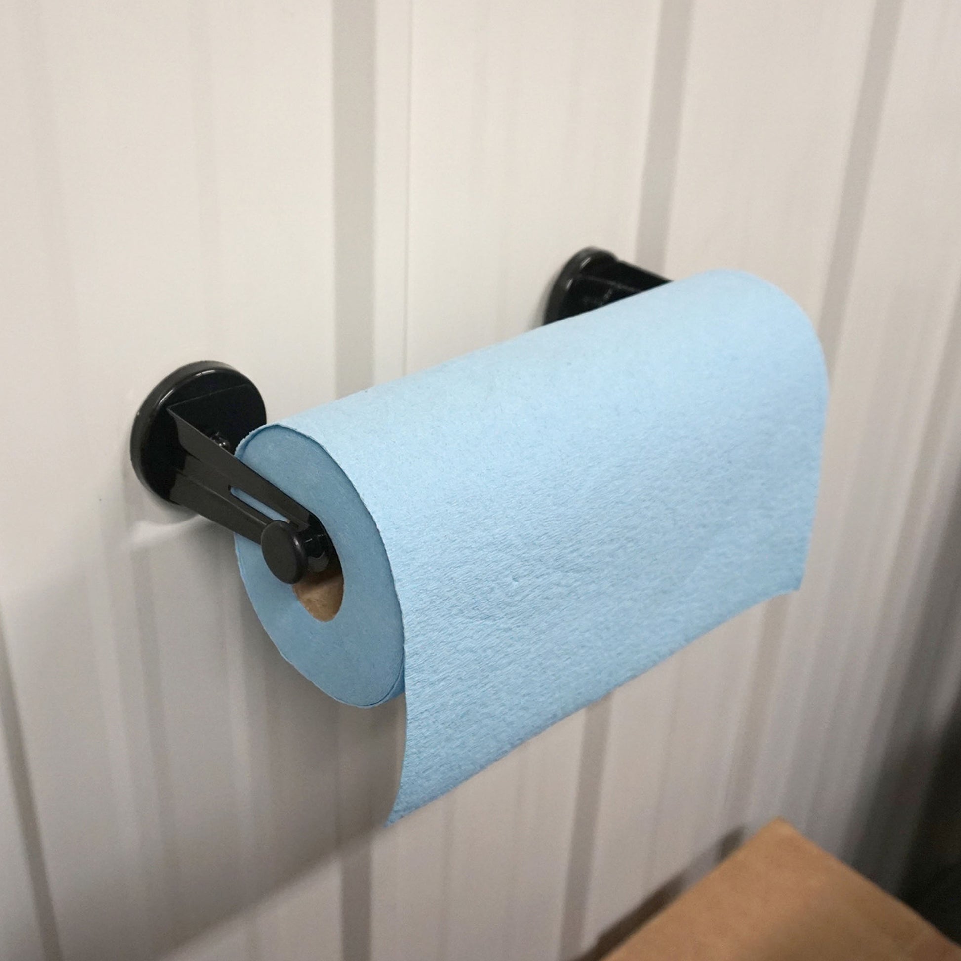 Load image into Gallery viewer, 07549 Handy Holder™ Magnetic Paper Towel Holder - In Use