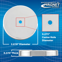 Load image into Gallery viewer, 07222 Heavy-Duty Ceramic Round Base Magnet - Specifications