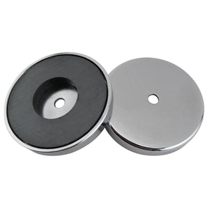 07223 Heavy-Duty Ceramic Round Base Magnet - Front View
