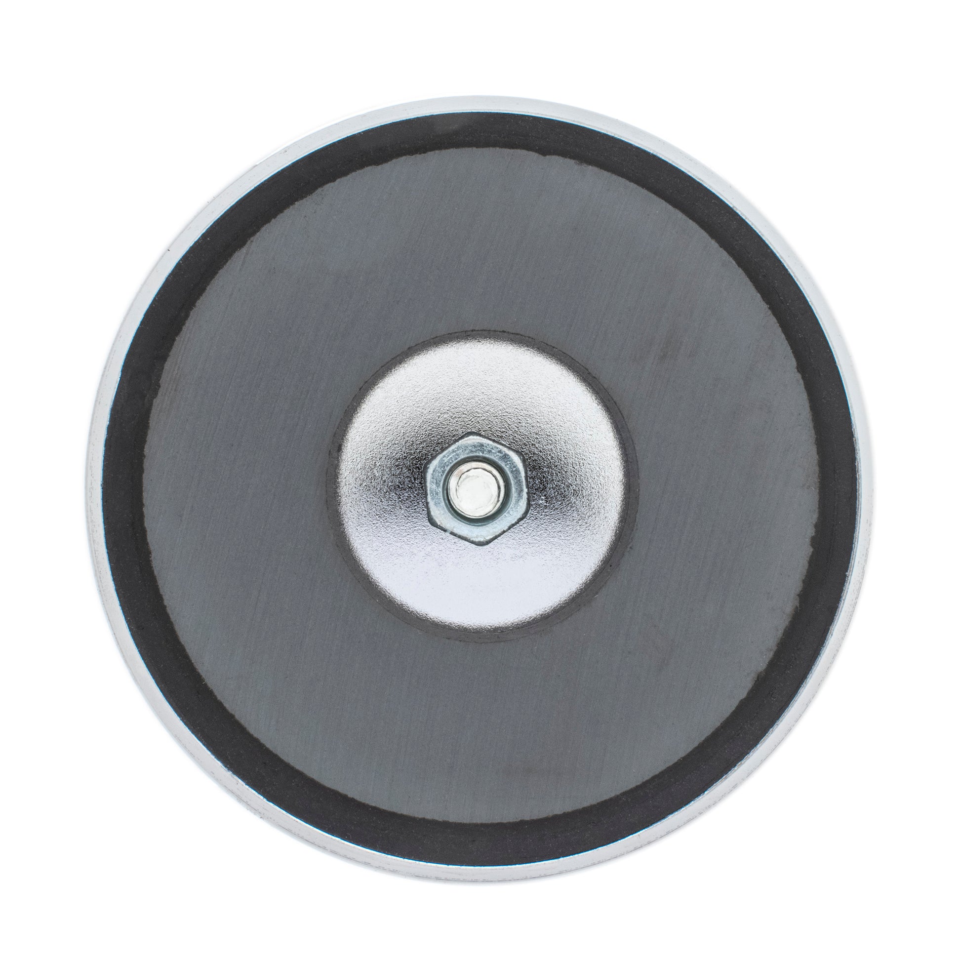 Load image into Gallery viewer, RB80EB Heavy-Duty Ceramic Round Base Magnet Assembled with Eyebolt - Back of Packaging