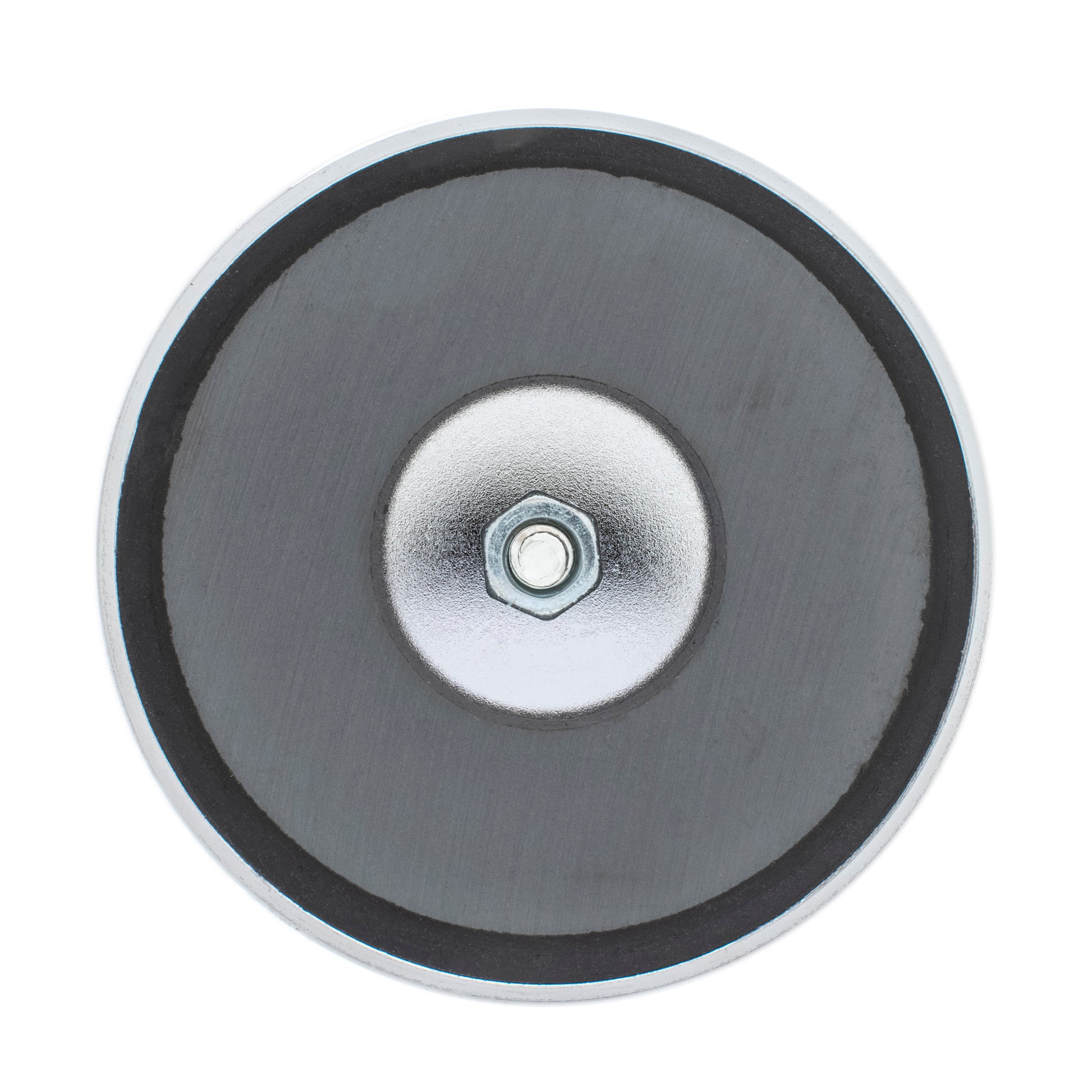 Load image into Gallery viewer, RB80EB Heavy-Duty Ceramic Round Base Magnet Assembled with Eyebolt - Bottom View
