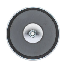 Load image into Gallery viewer, RB80EB Heavy-Duty Ceramic Round Base Magnet Assembled with Eyebolt - Bottom View
