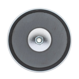 RB80EB Heavy-Duty Ceramic Round Base Magnet Assembled with Eyebolt - Bottom View