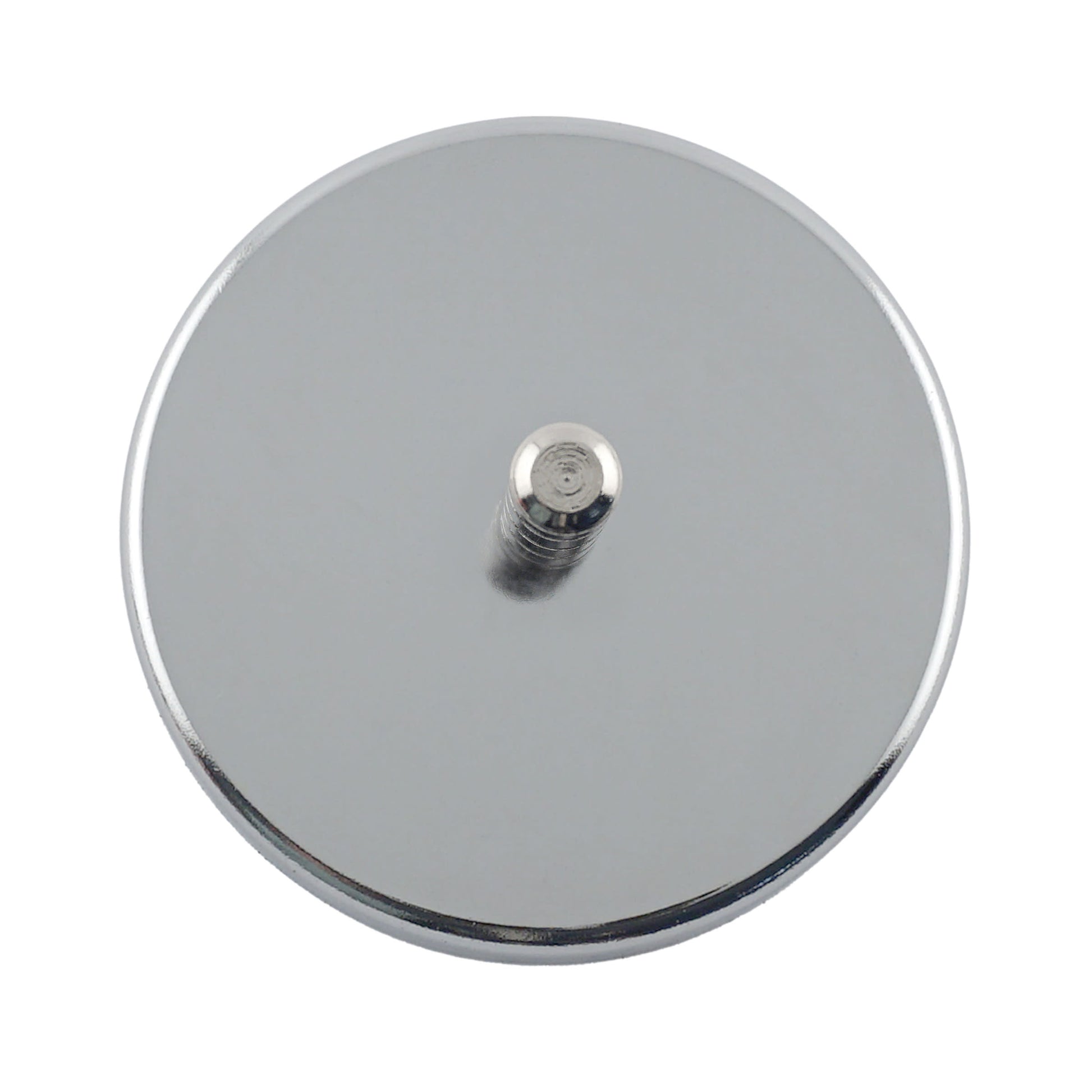 Load image into Gallery viewer, RB80POST Heavy-Duty Ceramic Round Base Magnet Assembled with Grooved Post - Top View