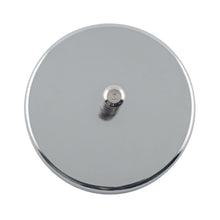 Load image into Gallery viewer, RB80POST Heavy-Duty Ceramic Round Base Magnet Assembled with Grooved Post - Top View
