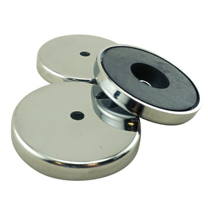 RB70CX3 Heavy-Duty Ceramic Round Base Magnet (3pk) - 45 Degree Angle