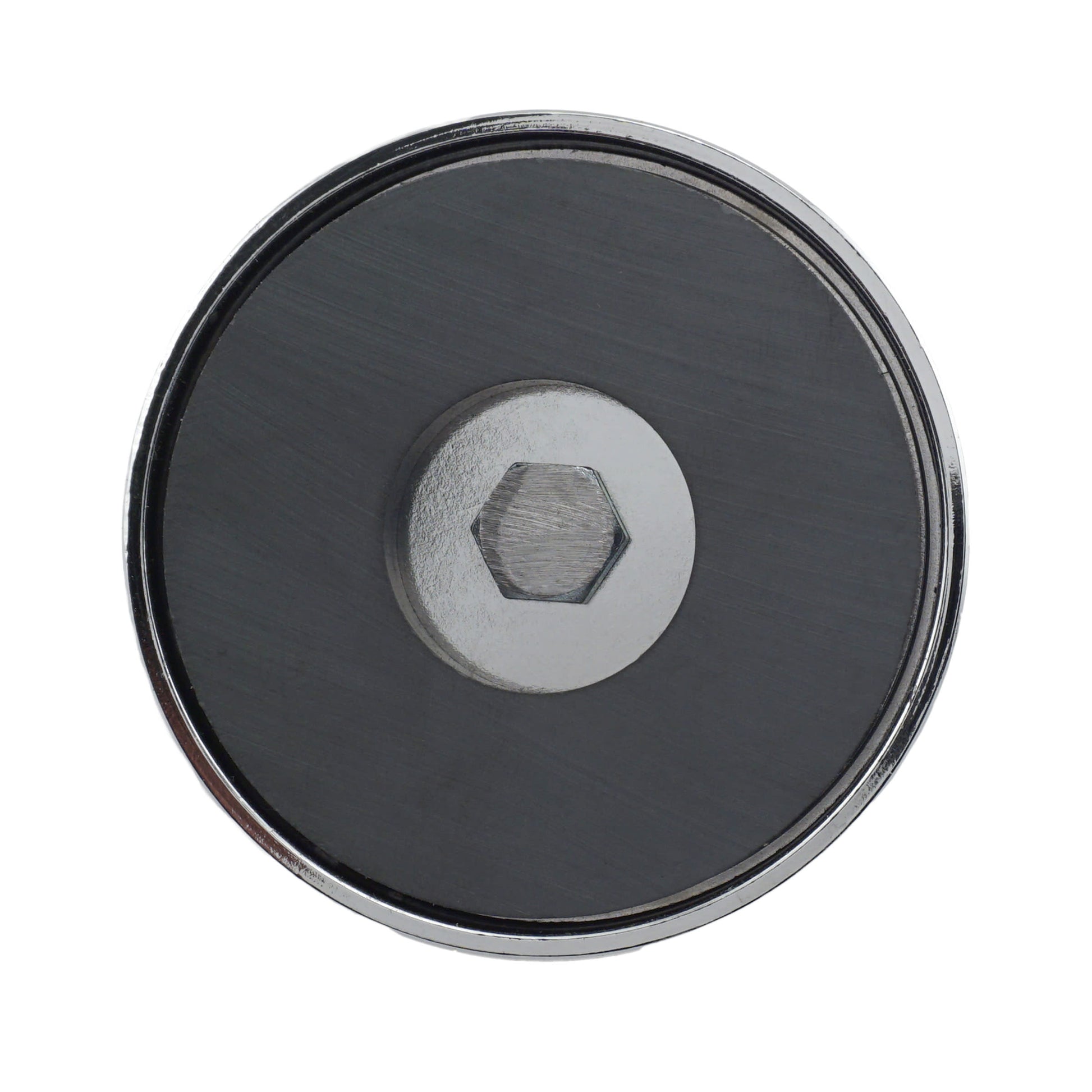 Load image into Gallery viewer, RB70B3N Heavy-Duty Ceramic Round Base Magnet with Bolt and Nuts - Bottom View