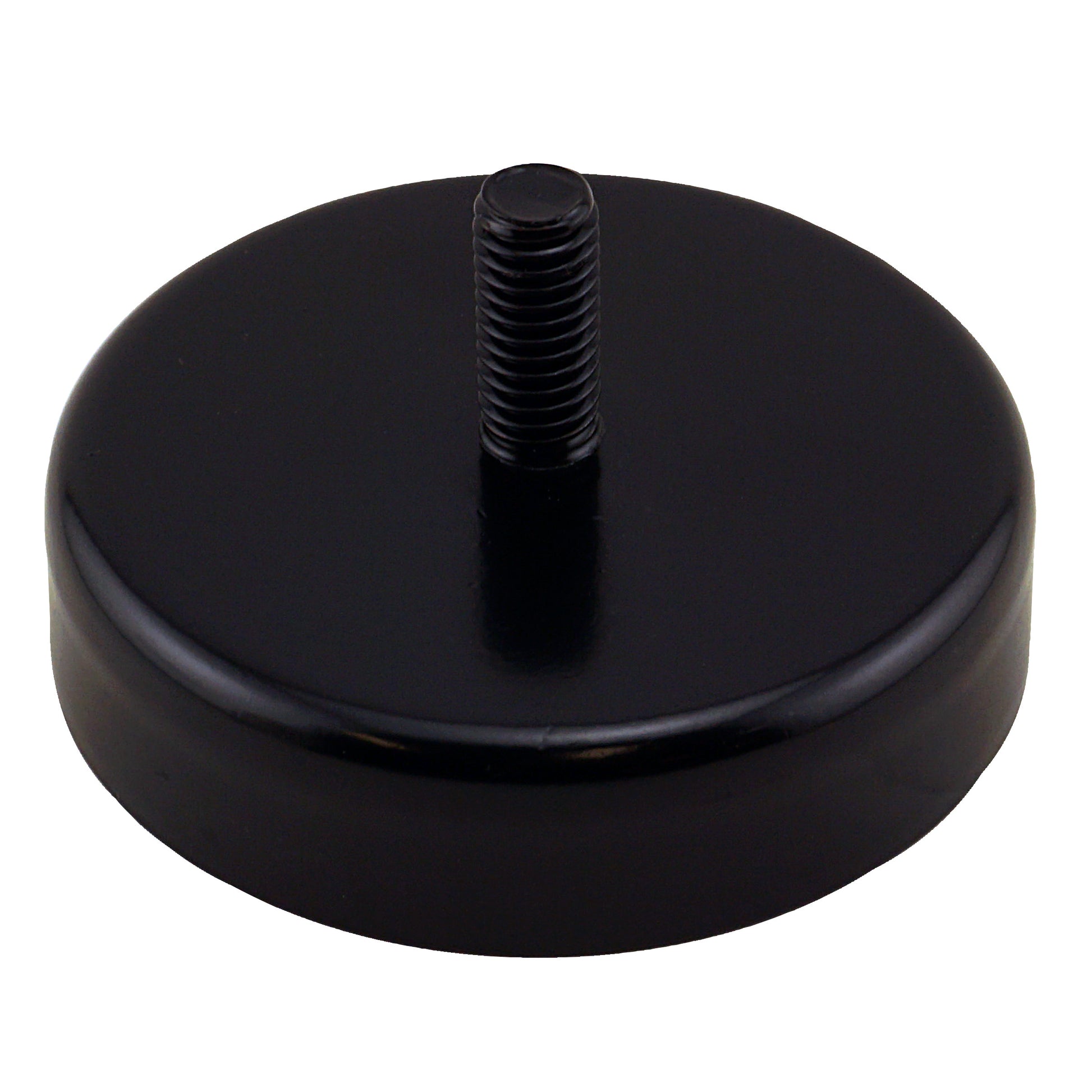 Load image into Gallery viewer, CACM300BPC Heavy-Duty Ceramic Round Base Magnet with Male Stud - 45 Degree Angle View