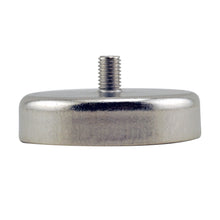 Load image into Gallery viewer, CACM300S01 Heavy-Duty Ceramic Round Base Magnet with Male Stud - Side View
