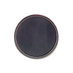 CACM200 Heavy-Duty Ceramic Round Base Magnet with Male Thread - Bottom View