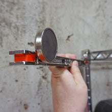 Load image into Gallery viewer, CACM200 Heavy-Duty Ceramic Round Base Magnet with Male Thread - In Use