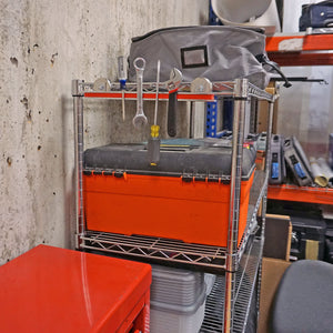 CACM200 Heavy-Duty Ceramic Round Base Magnet with Male Thread - In Use