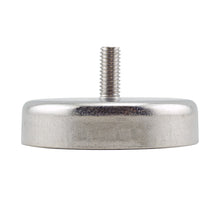 Load image into Gallery viewer, CACM300 Heavy-Duty Ceramic Round Base Magnet with Male Thread - Front View